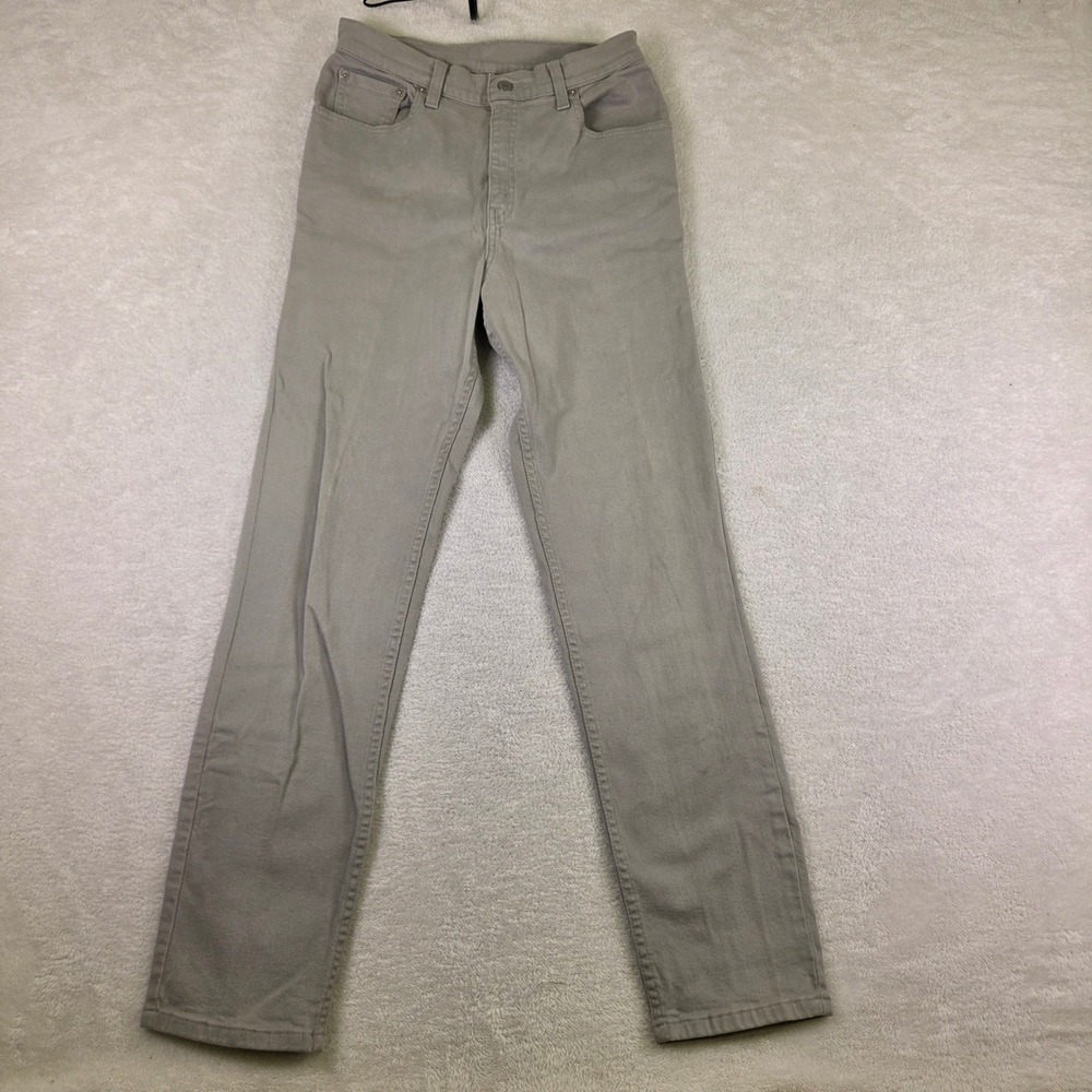 Levis 550 Relaxed Fit Tapered Leg Jeans Taupe Gray 6 Reg M High Rise Denim